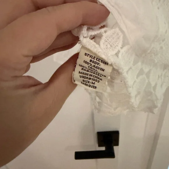 Vintage Havana White Boho Blouse with Crochet Details - Picture 4 of 6